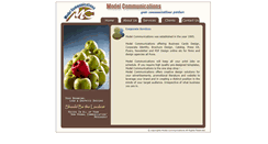 Desktop Screenshot of modelcommunications.in