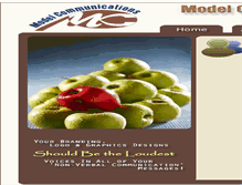 Tablet Screenshot of modelcommunications.in